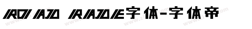 ROAD RADE字体字体转换